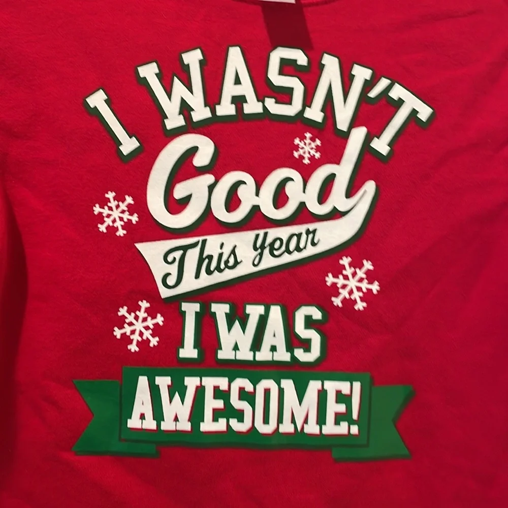 Excellent Condition Boys Holiday Fleece Sweatshirt Size M (8) - Picture 2 of 3